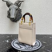 Fendi Mini Sunshine Shopper Cream Pink 8BS051 Size 13 x 18 x 6.5 cm - 3