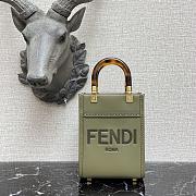 Fendi Mini Sunshine Shopper Khaki 8BS051 Size 13 x 18 x 6.5 cm - 1