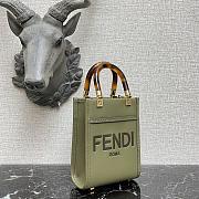 Fendi Mini Sunshine Shopper Khaki 8BS051 Size 13 x 18 x 6.5 cm - 4