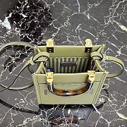 Fendi Mini Sunshine Shopper Khaki 8BS051 Size 13 x 18 x 6.5 cm - 3