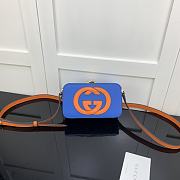 Gucci Interlocking G Mini Bag Blue 658230 Size 17 cm - 1
