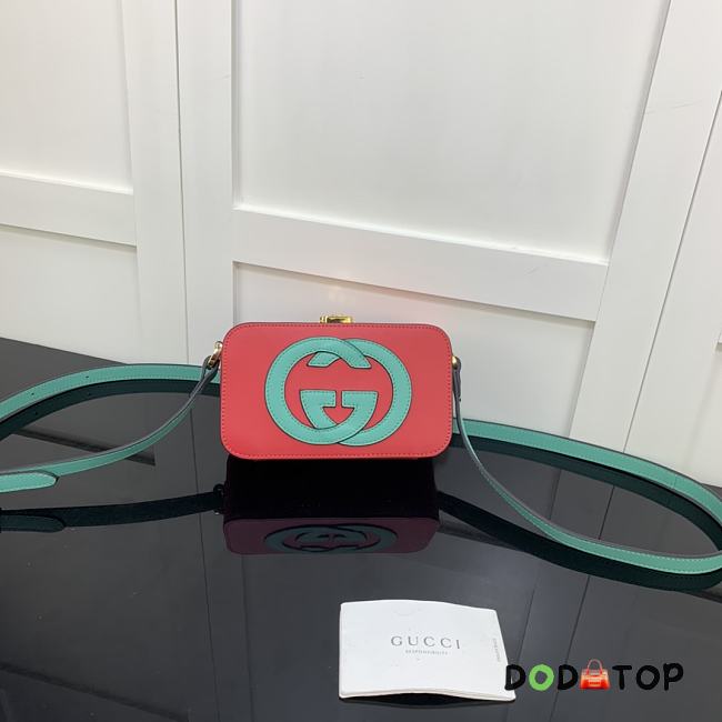 Gucci Interlocking G Mini Bag Red 658230 Size 17 cm - 1