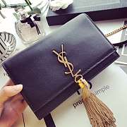 YSL Kate Tassel Chain Wallet In Smooth Leather Gold 452159 Size 19 cm - 6