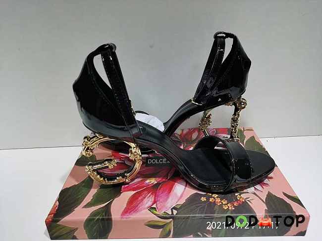 Dolce & Gabbana Keira baroque logo high heels - 1