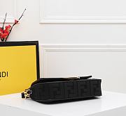 Fendi Baguette Full Black 8BR600 Size 26 x 13 x 6 cm - 6