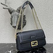 Fendi Baguette Chain Strap Black 8BR783 Size 27 x 6 x 13.5 cm - 4