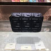 Fendi Baguette Black Leather Bag 8BS017 Size 18 x 11 x 4 cm - 2