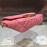 Fendi Baguette Pink Leather Bag 8BS017 Size 18 x 11 x 4 cm - 6