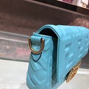 Fendi Baguette Blue Leather Bag 8BS017 Size 18 x 11 x 4 cm - 4