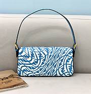 Fendi Baguette 1997 Blue 8BR792 Size 27 x 4 x 13 cm - 3