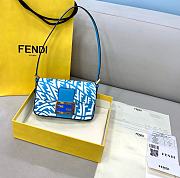 Fendi Mini Baguette 1997 Blue 8BS049 Size 19 × 5 × 10 cm - 5