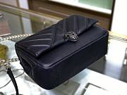 Bvlgari Serpenti Cabochon Shoulder Bag Black 287993 Size 22.5 cm - 4