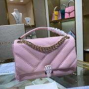 Bvlgari Serpenti Cabochon Shoulder Bag Powder Pink 287993 Size 22.5 cm - 3