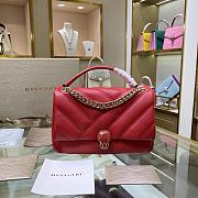 Bvlgari Serpenti Cabochon Shoulder Bag Red 287993 Size 22.5 cm - 1