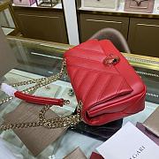 Bvlgari Serpenti Cabochon Shoulder Bag Red 287993 Size 22.5 cm - 2