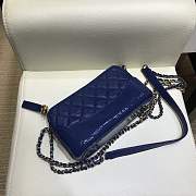 Chanel Gabrielle Clutch Dark Blue In Grain Leather A94505 size 18 cm - 3