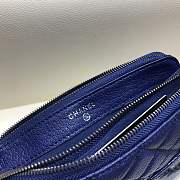 Chanel Gabrielle Clutch Dark Blue In Grain Leather A94505 size 18 cm - 2