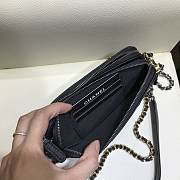 Chanel Gabrielle Clutch Black In Grain Leather A94505 size 18 cm - 2