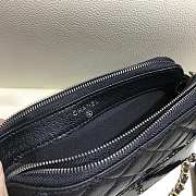 Chanel Gabrielle Clutch Black In Grain Leather A94505 size 18 cm - 6