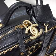Chanel Small Chain Around CC Filigree Vanity Bag Black AS1785 Size 18 cm - 3