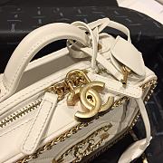 Chanel Small Chain Around CC Filigree Vanity Bag White AS1785 Size 18 cm - 6