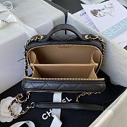 Chanel Vanity Bag Lambskin & Gold-Tone Metal Black AS2900 18 cm - 5