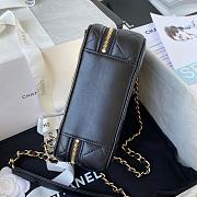 Chanel Vanity Bag Lambskin & Gold-Tone Metal Black AS2900 18 cm - 4
