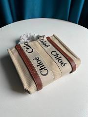 Chloe Small Woody Tote Bag Full Brown Ribbon S385 Size 26.5 cm - 5