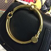 Chloe Small Nile Bracelet Bag Black S301 Size 18.5 x 15 x 6.5 cm - 2
