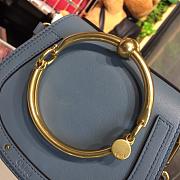 Chloe Small Nile Bracelet Bag Blue S301 Size 18.5 x 15 x 6.5 cm - 6