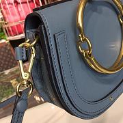 Chloe Small Nile Bracelet Bag Blue S301 Size 18.5 x 15 x 6.5 cm - 3