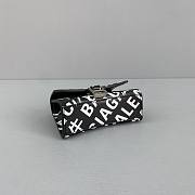 Balenciaga Hourglass Mini Top Handle Bag Logo Printed 6373721 Size 11.5 Cm - 4