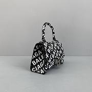 Balenciaga Hourglass XS Top Handle Bag Logo Printed 5928331 Size 19 Cm - 6