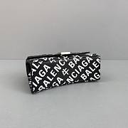 Balenciaga Hourglass XS Top Handle Bag Logo Printed 5928331 Size 19 Cm - 5
