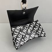Balenciaga Hourglass XS Top Handle Bag Logo Printed 5928331 Size 19 Cm - 3