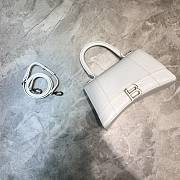 Balenciaga Hourglass Small Top Handle Bag White Crocodile 5935461 Size 23 cm - 1