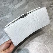 Balenciaga Hourglass Small Top Handle Bag White Crocodile 5935461 Size 23 cm - 4