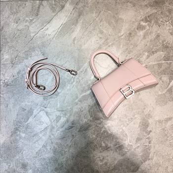 Balenciaga Hourglass XS Top Handle Bag in Light Pink 5928331 Size 19 cm