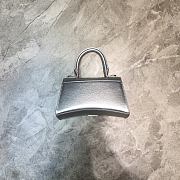 Balenciaga Hourglass XS Top Handle Bag in Silver 5928331 Size 19 cm - 3