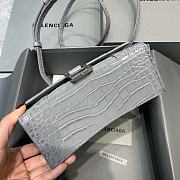 Balenciaga Hourglass XS Top Handle in Gray Crocodile 5928331 Size 19 cm - 4
