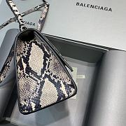 Balenciaga Hourglass Small Top Handle Bag Snake Pattern 5935461 Size 23 cm - 2