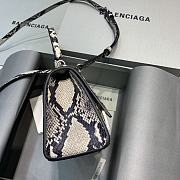 Balenciaga Hourglass XS Top Handle Bag Snake Pattern 5928331 Size 19 cm - 2