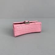Balenciaga Hourglass Mini Top Handle Pink Crocodile 6373721 Size 11.5 cm - 2