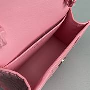 Balenciaga Hourglass Mini Top Handle Pink Crocodile 6373721 Size 11.5 cm - 5