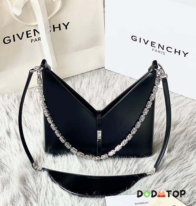 Givenchy Small Cut Out Bag With Chain Black Size 27 x 27 x 6 cm - 1