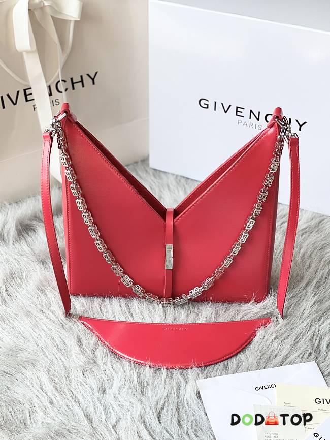 Givenchy Small Cut Out Bag With Chain Red Size 27 x 27 x 6 cm - 1