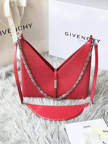 Givenchy Small Cut Out Bag With Chain Red Size 27 x 27 x 6 cm