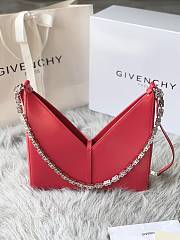 Givenchy Small Cut Out Bag With Chain Red Size 27 x 27 x 6 cm - 3