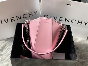 Givenchy Mini Antigona Vertical Bag Pink 20 x 10 x 8.5 cm