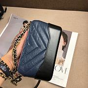 Chanel Gabrielle Clutch Navy Blue/Black A94505 size 18 x 6 x 11 cm - 3